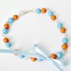 Pulseira Pérolas Azul e Coral - Image 2